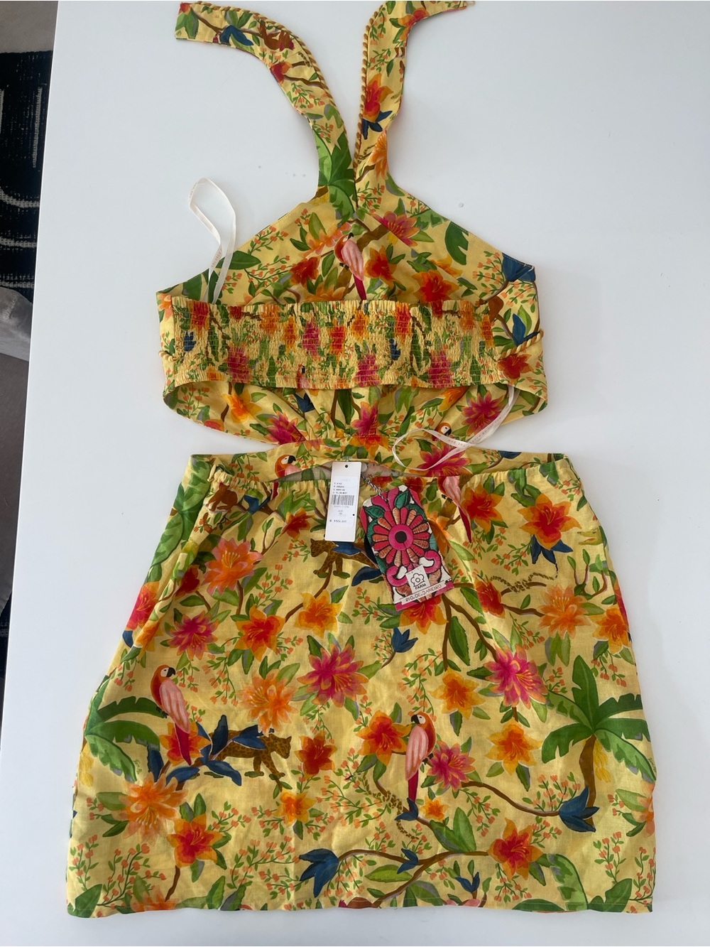 FARM Rio x Anthropologie Halter Mini Dress - Picture 8 of 13